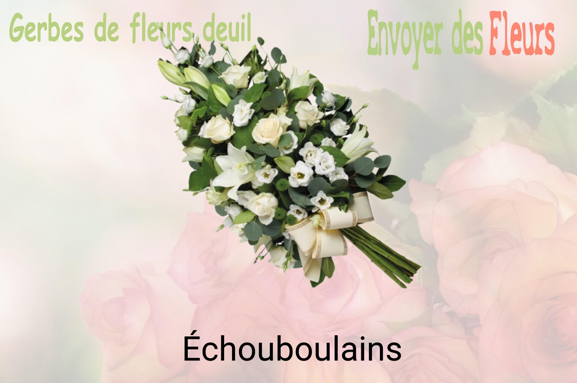 Gerbe de fleurs de deuil livrée à Échouboulains